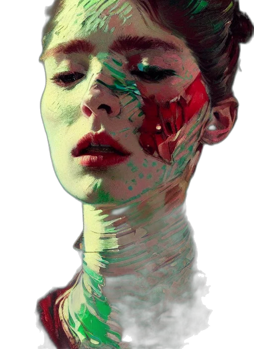 face, mask, creature, robot transparent PNG cut-out