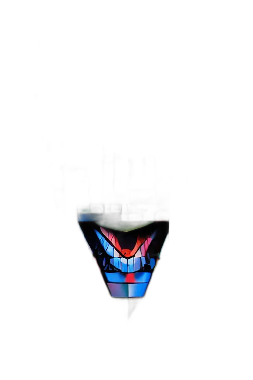 mask, face, robot, crown, 3d render, concept art, pixel art, vaporwave transparent PNG cut-out