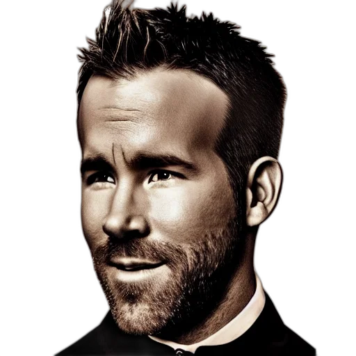 face, hair, jacket, photorealistic transparent PNG cut-out