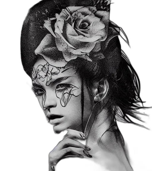 mask, face, crown, flower transparent PNG cut-out
