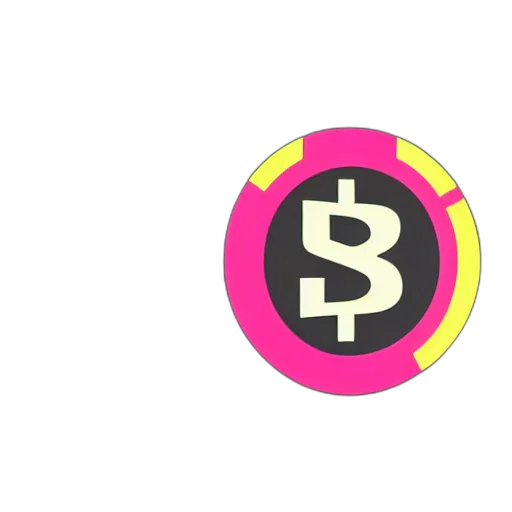jewelry, 3d render, vaporwave, concept art, neon, colorful, letter, crypto transparent PNG cut-out