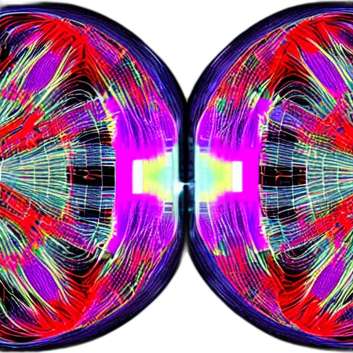 hair, neon, discodiffusion transparent PNG cut-out