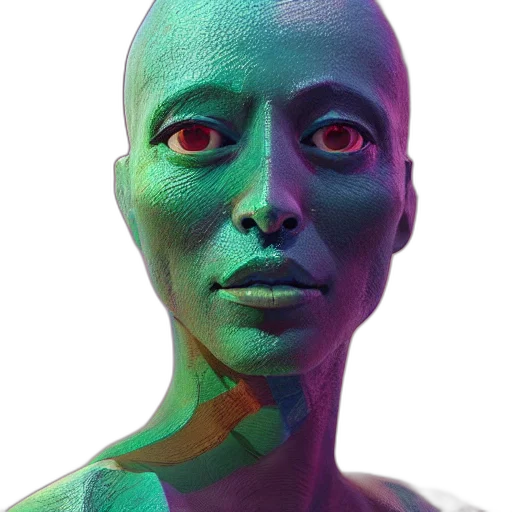 mask, face, robot, creature, 3d render, photorealistic, cyberpunk, concept art transparent PNG cut-out