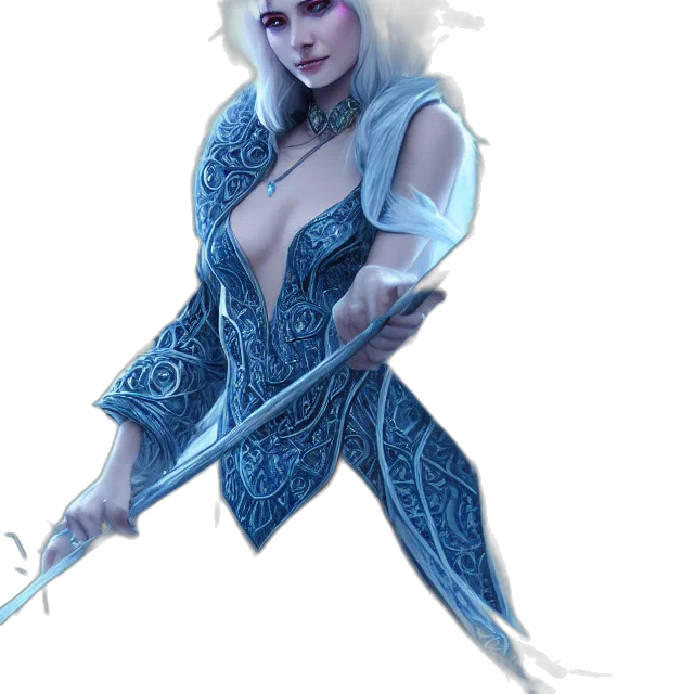sword, staff, fantasy art, concept art, comic book art, pixel art, blue, monochrome transparent PNG cut-out
