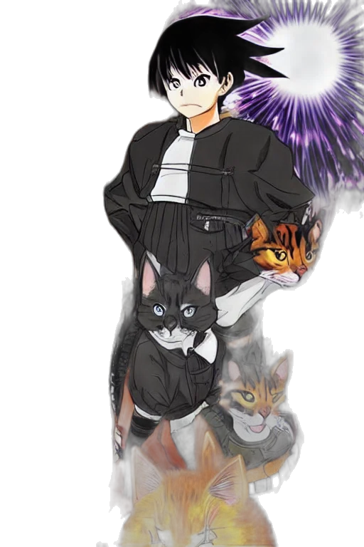 staff, anime, concept art, pixel art, fantasy art, monochrome, dark, manga transparent PNG cut-out