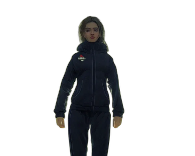 jacket, staff, 3d render, concept art transparent PNG cut-out