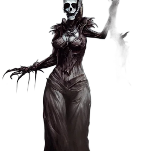dress, staff, mask, creature transparent PNG cut-out