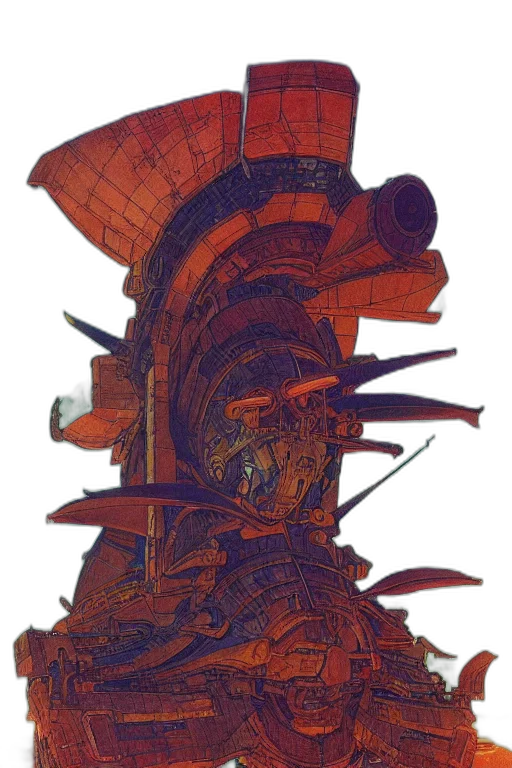 robot, mask, weapon, face transparent PNG cut-out