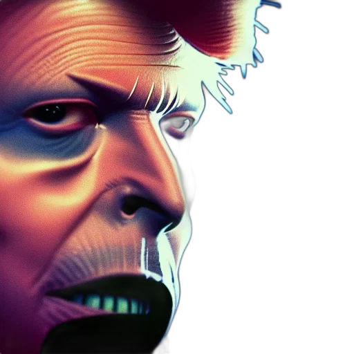 face, mask, creature, 3d render transparent PNG cut-out
