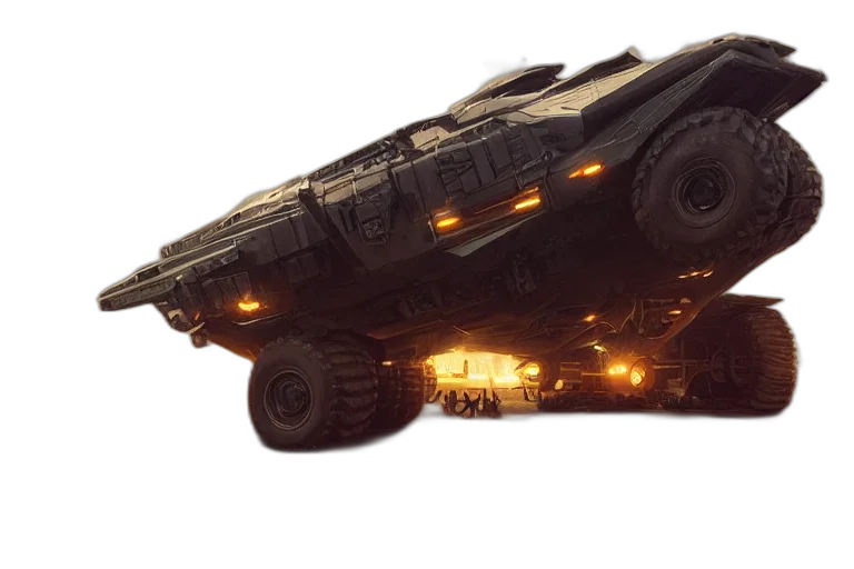 car, weapon, creature, concept art transparent PNG cut-out