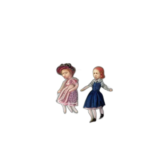 dress, hat, staff, crown transparent PNG cut-out