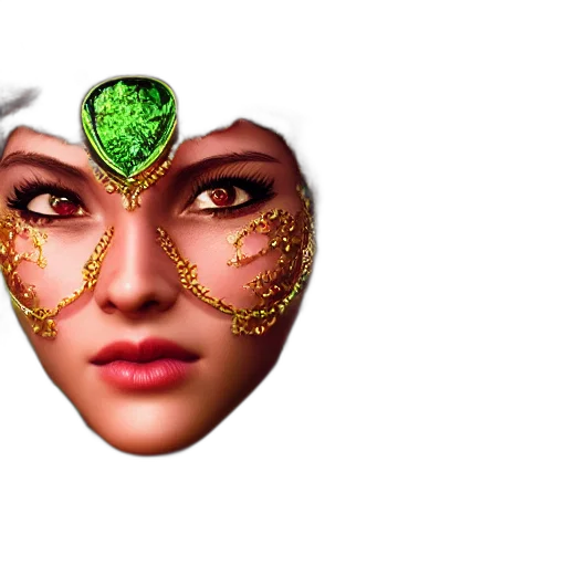 mask, face, jewelry, crown transparent PNG cut-out