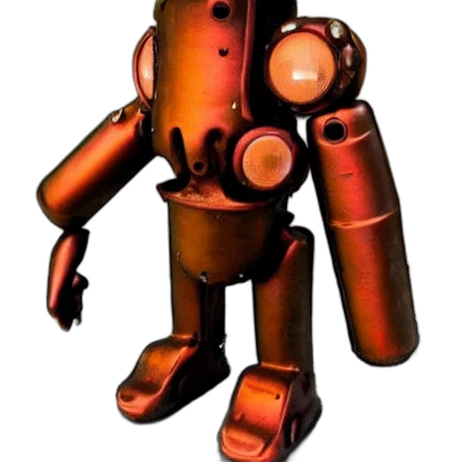 robot, weapon, staff, creature, 3d render, concept art, pixel art, cyberpunk transparent PNG cut-out
