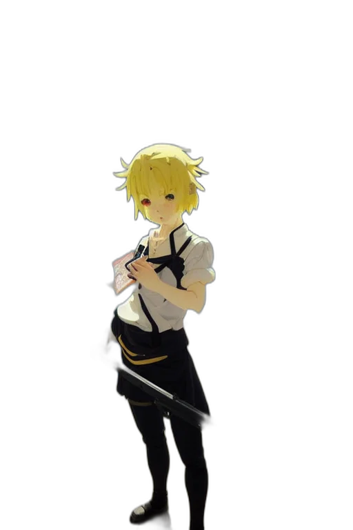 staff, weapon, sword, dress, pixel art, concept art, anime, cartoon transparent PNG cut-out