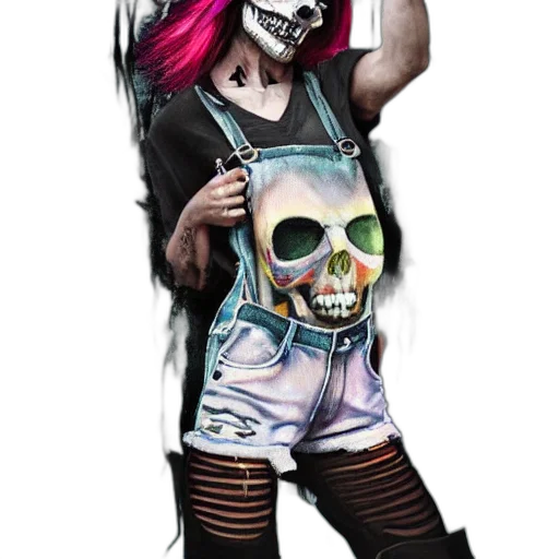 jacket, concept art, fantasy art, cartoon, comic book art, neon, dark, monochrome transparent PNG cut-out