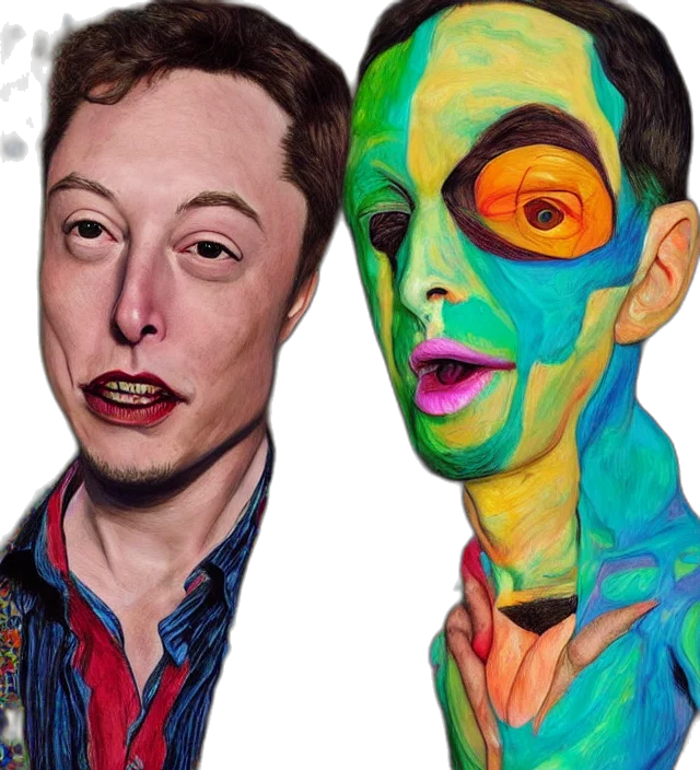 face, mask, creature, concept art transparent PNG cut-out