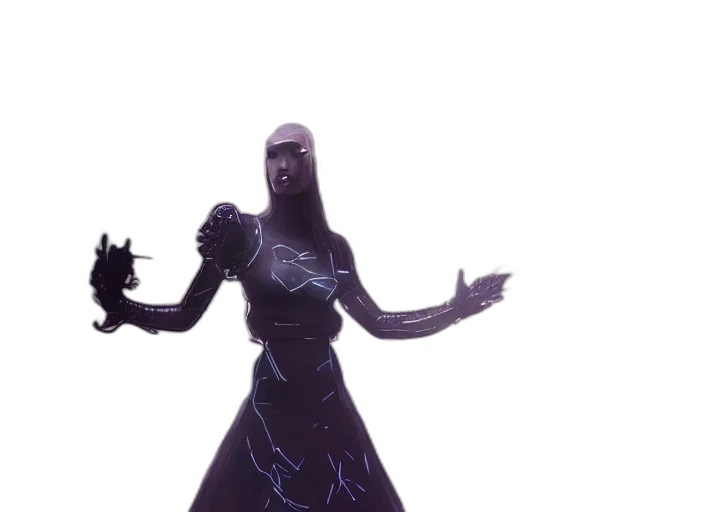 dress, creature, robot, concept art transparent PNG cut-out