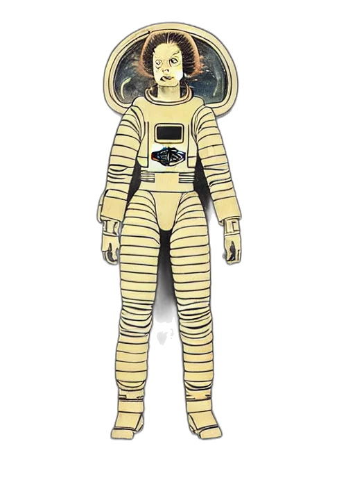 robot, mask, staff, creature transparent PNG cut-out
