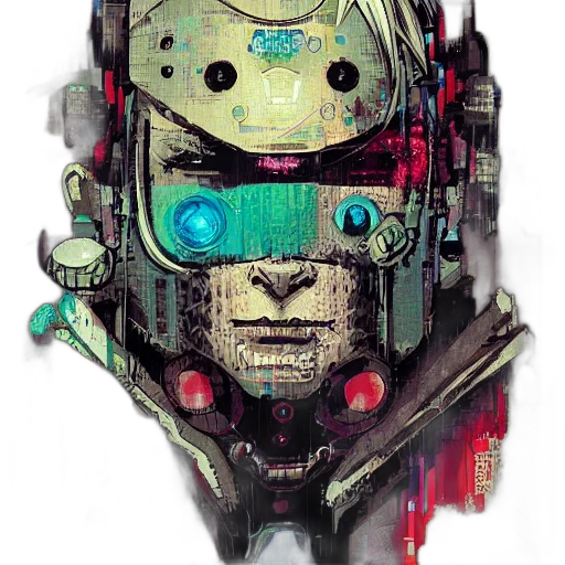 robot, mask, face, creature transparent PNG cut-out
