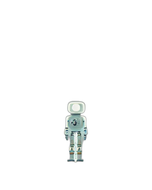 robot, staff, creature, animal, pixel art, 3d render, concept art, cartoon transparent PNG cut-out
