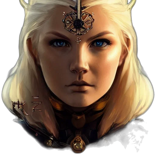 face, dragon, crown, fantasy art transparent PNG cut-out