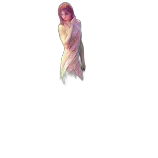 dress, staff, jewelry, face transparent PNG cut-out