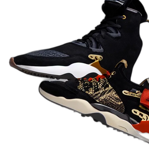 shoes, 3d render, most, expensive, sneaker, ever, made transparent PNG cut-out