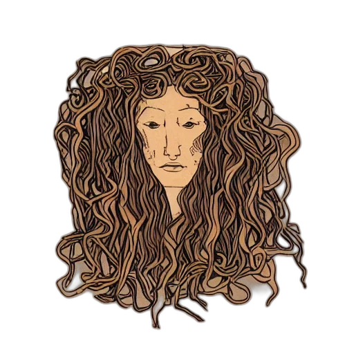 hair, crown, mask, face transparent PNG cut-out