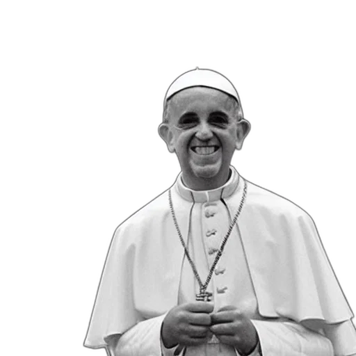 face, staff, photorealistic, 3d render, pope, francis, teenager transparent PNG cut-out