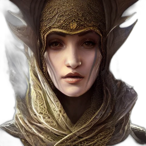 face, dragon, hat, mask, fantasy art, concept art, photorealistic, comic book art transparent PNG cut-out