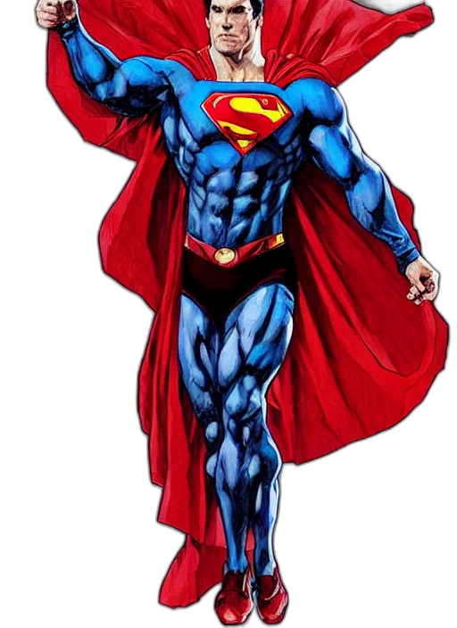 comic book art, concept art, portrait, crossfit transparent PNG cut-out
