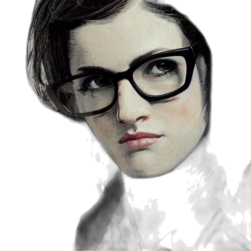 face, staff, photorealistic, comic book art transparent PNG cut-out