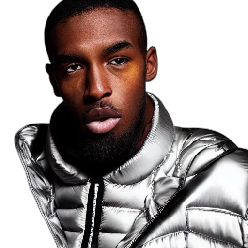 jacket, face, hair, photorealistic, cartoon, photo, black, man transparent PNG cut-out