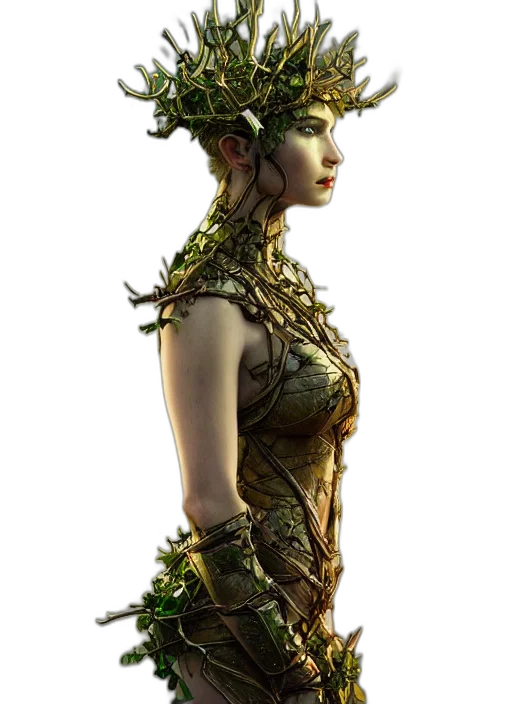 dress, crown, jewelry, dragon transparent PNG cut-out