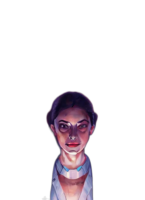 face, mask, staff, creature transparent PNG cut-out