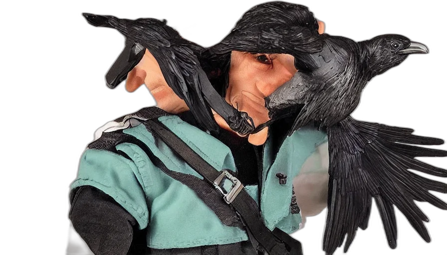 mask, jacket, creature, hair, 3d render, concept art, action, figure transparent PNG cut-out