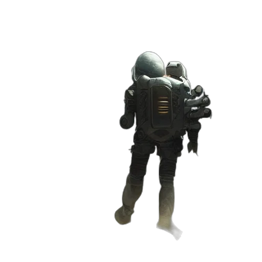 robot, weapon, jacket, staff transparent PNG cut-out