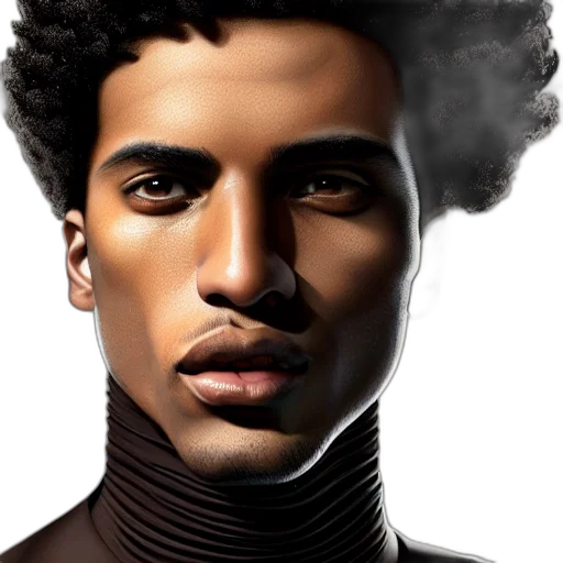 face, hair, jacket, jewelry transparent PNG cut-out