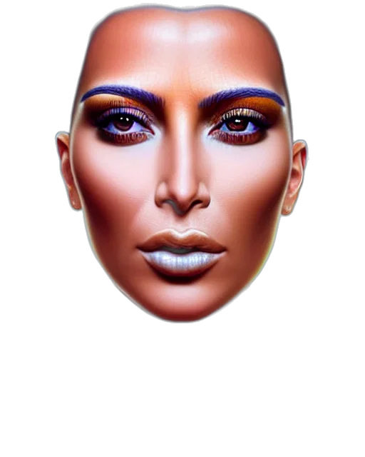 face, mask, jewelry, crown, photorealistic, 3d render, concept art, cartoon transparent PNG cut-out