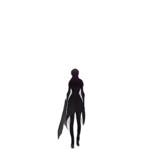 dress, creature, staff, weapon transparent PNG cut-out