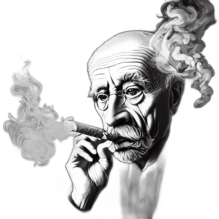 face, mask, staff, hat, concept art, pencil sketch, comic book art, photorealistic transparent PNG cut-out
