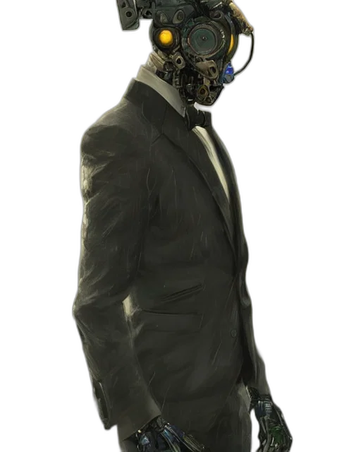 mask, jacket, robot, face transparent PNG cut-out