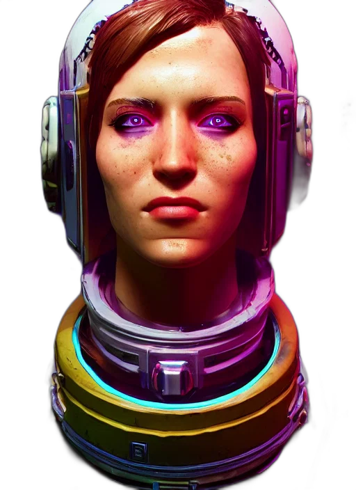 robot, face, mask, staff, cyberpunk, concept art, 3d render, photorealistic transparent PNG cut-out