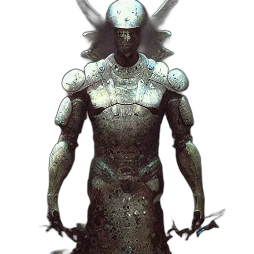 sword, robot, staff, weapon, concept art, fantasy art, comic book art, pixel art transparent PNG cut-out