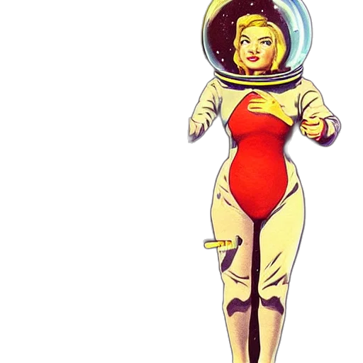 dress, robot, staff, comic book art, cartoon, concept art, pixel art, outer space transparent PNG cut-out