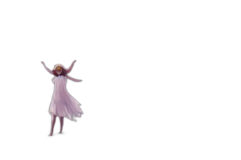dress, creature, concept art, pixel art transparent PNG cut-out