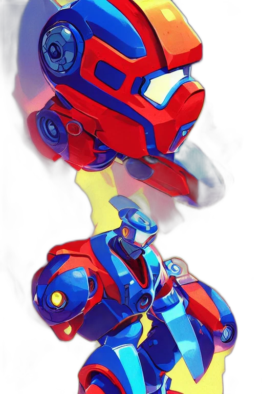 robot, weapon, car, mask, concept art, pixel art, 3d render, watercolor transparent PNG cut-out