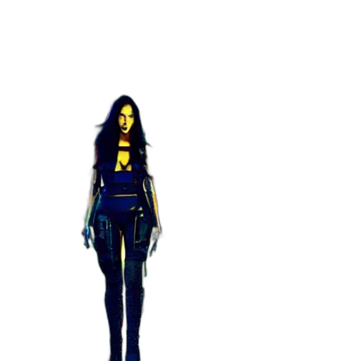 creature, concept art, comic book art, pixel art, fantasy art, outer space, neon lights, underwater transparent PNG cut-out