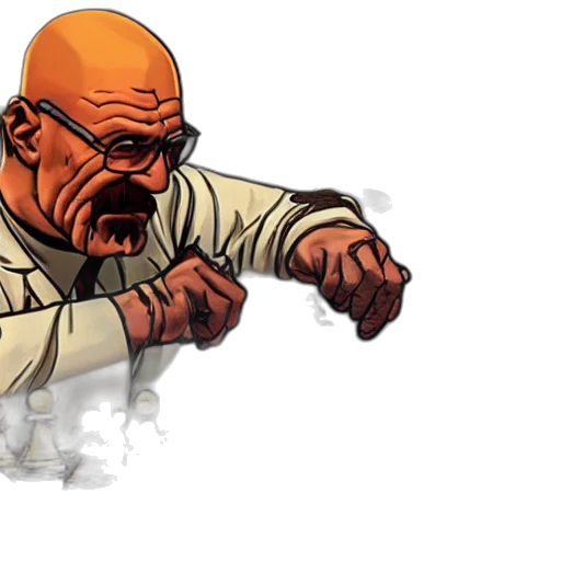 comic book art, concept art, doom, slayer, trying, defeat, walter, white transparent PNG cut-out