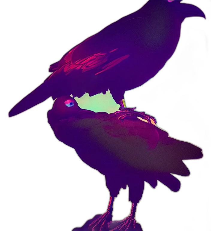 animal, creature, crown, staff, concept art, pixel art, vaporwave, fantasy art transparent PNG cut-out